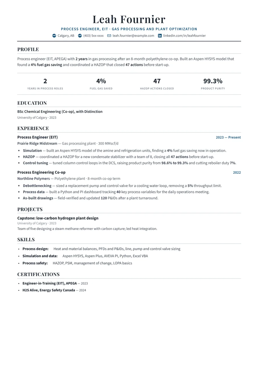 Free Engineering Resume Template & Examples preview